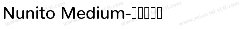 Nunito Medium字体转换